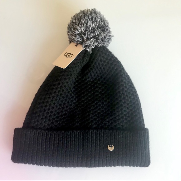 UGG Accessories - NWT Ugg Australia Knit Pom Pom Beanie